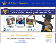 Tablet Screenshot of lehsalumni.com